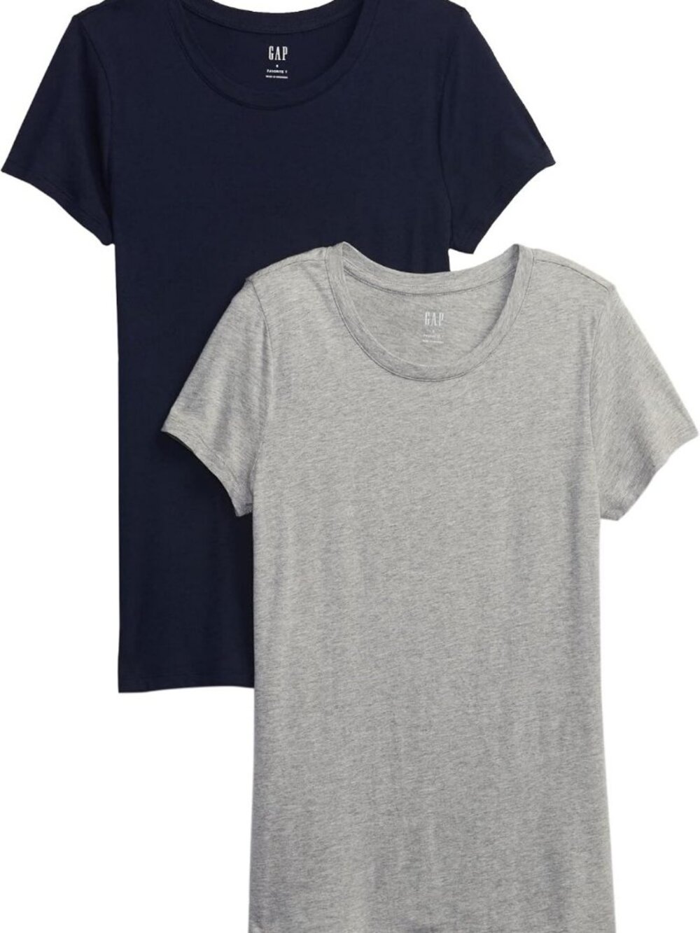 Women's 2-Pack Crewneck Favorite Tee - Soft Cotton Casual T-Shirts